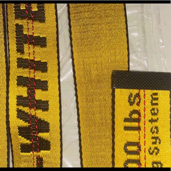 COPY - OFF-WHITE industrial belt Yellow/Black
